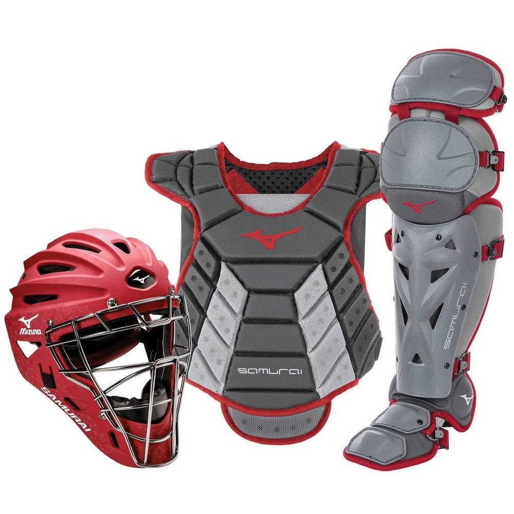 Womens Mizuno Samurai Boxed (13-14") Catchers Gear Set Grey Philippines (EXKJRT605)